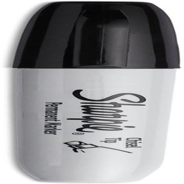 Permanent Markers Chisel Tip Black 4 Count