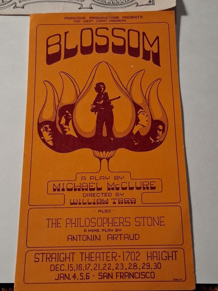 STEVE MILLER BAND,BLOSSOM,BIG SHOW PINNACLE SHRINE,CHARLATANS VINTAGE HAND BILLS