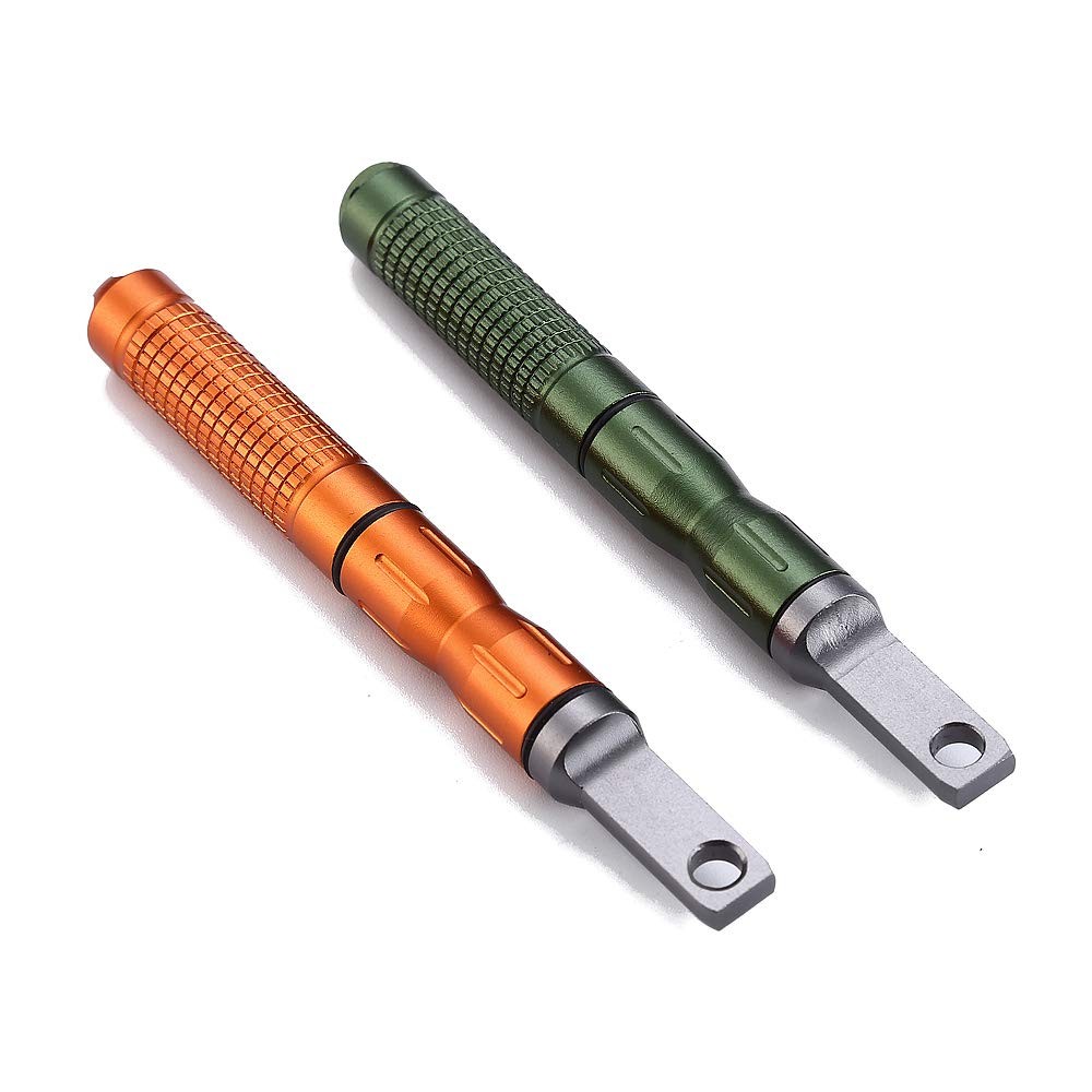 2PCS Compact Fire Starter with Scraper, Replaceable Ferro Rod for Camping,
