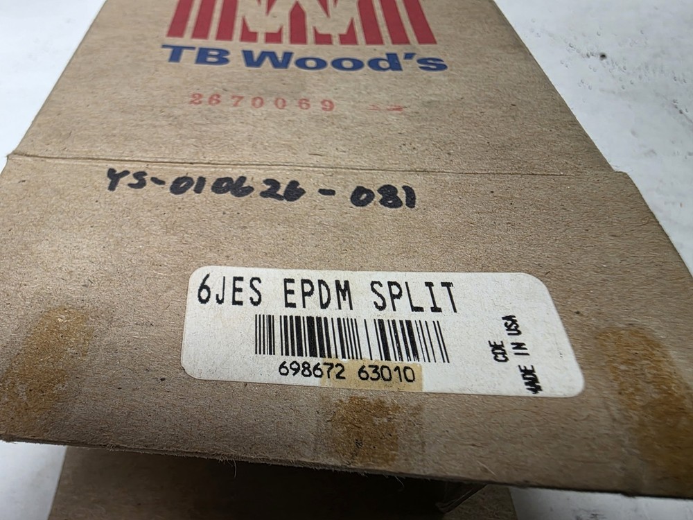 TB Woods 6JES EPDM Split Sure-Flex Coupler Element Sleeve