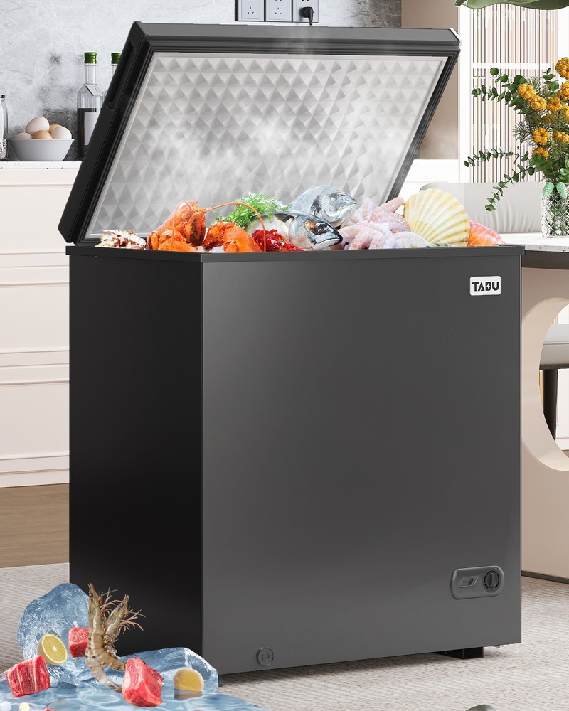 DISHUP 10.0 Cu ft Chest Freezer,Deep Freezer,Adjustable Temperature