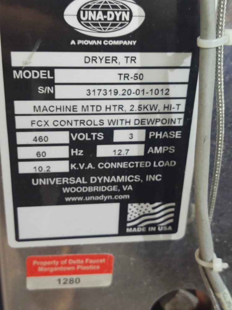🔥Una-Dyn TR-50 Desiccant Automatic Dryer 460V TESTED WORKING