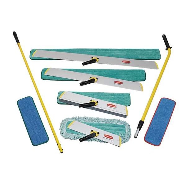 Rubbermaid Commercial Fgq80000wh00 18 In L Flat Mop Pad, 0.25 Oz Dry Wt,