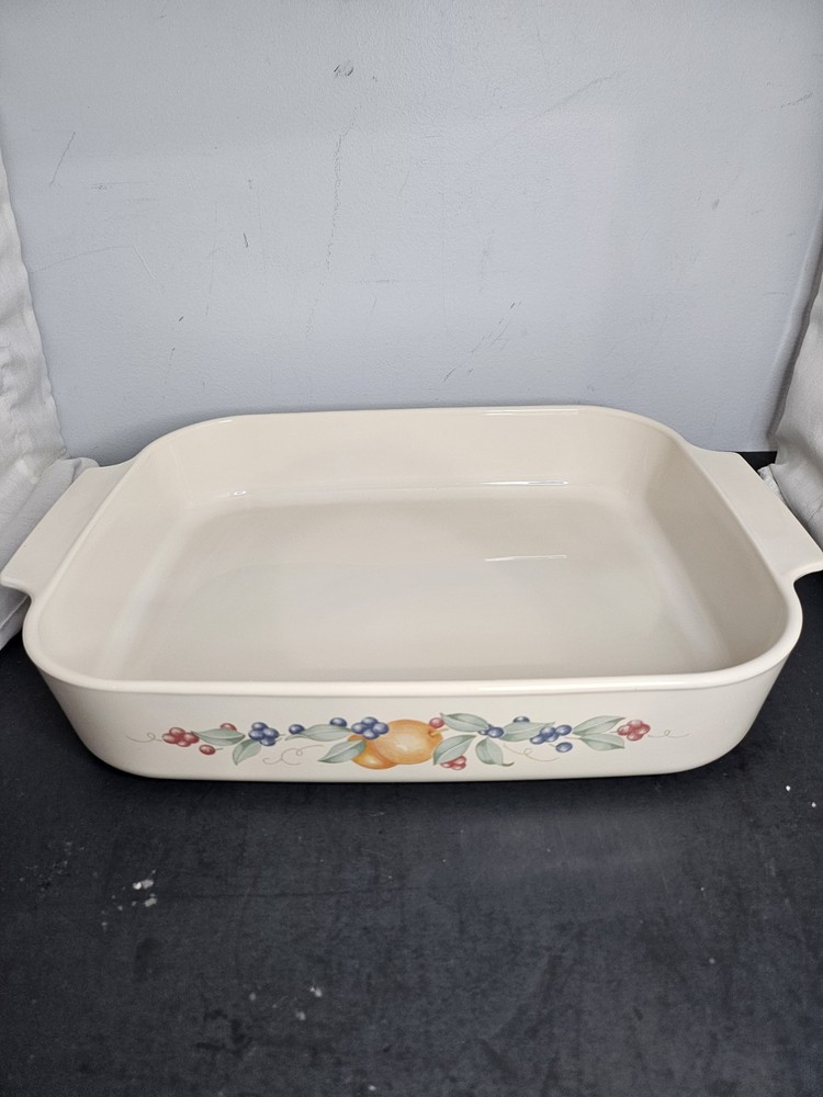 Corning Ware Abundance 4 Quart Open Roaster Excellent