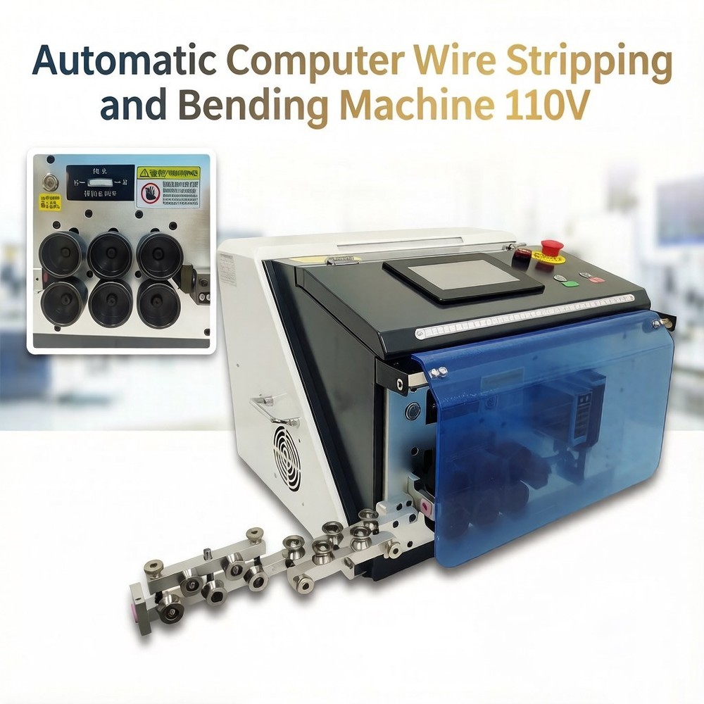 Auto Computer Wire Stripping and Bending Machine Wire Processing 1-16mm²  110V