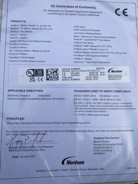 Nordson Problue 8552193 Flex BBconn Controls (NEW)