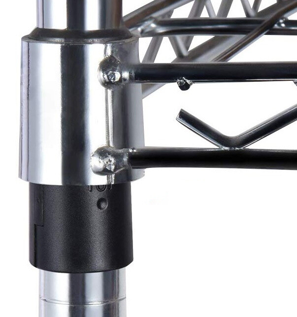 1" Diameter Wire Shelf Clips Shelving Split Sleeves Lock Locking Plastic Bulk