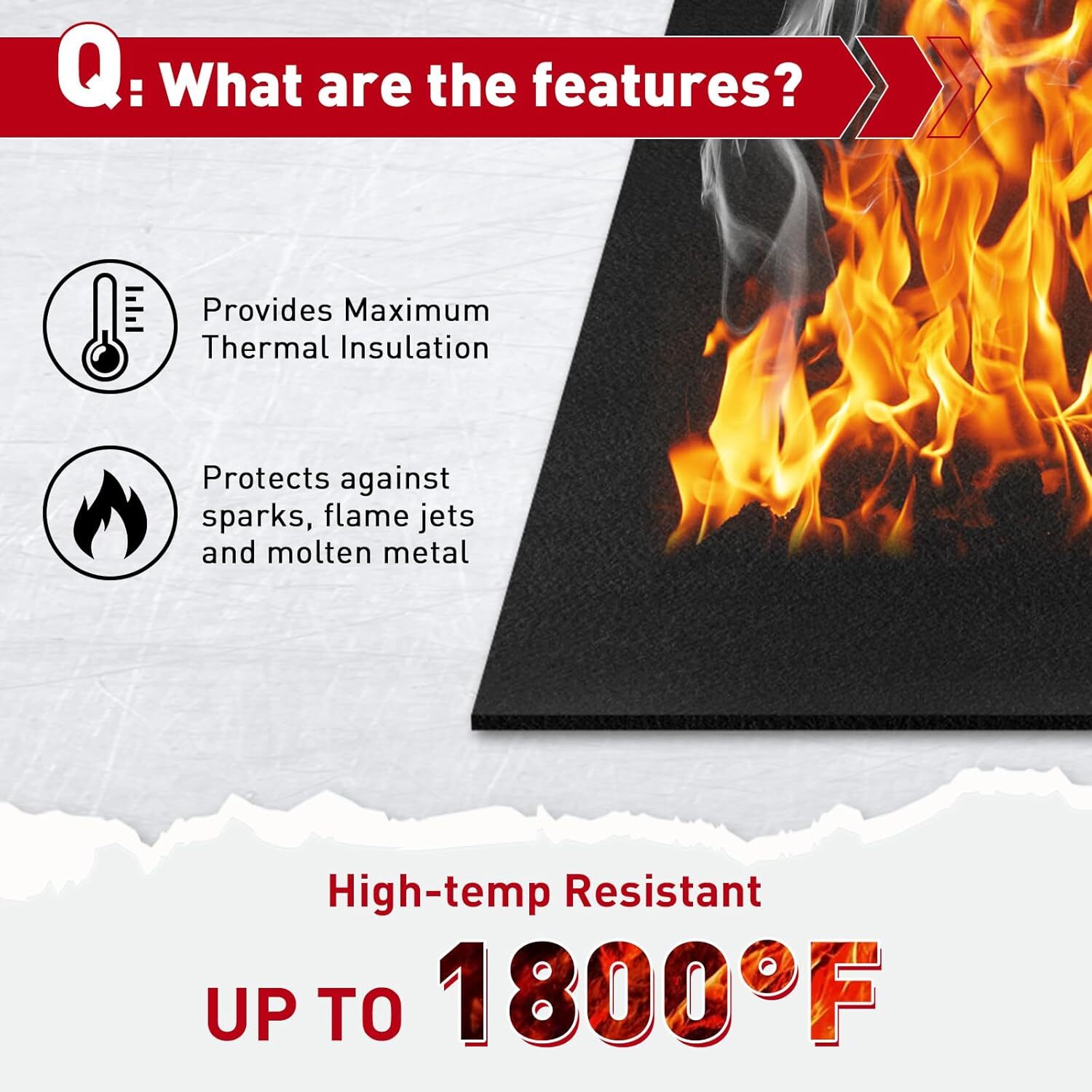 Carbon Fiber Welding Blanket torch shield plumbing heat sink slag fire felt F