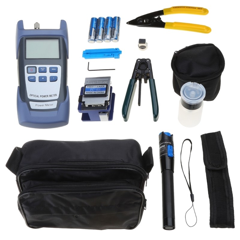 Practical FTTH Fiber Cold Connection Tool Optical Power Meter Optical Fiber Kits