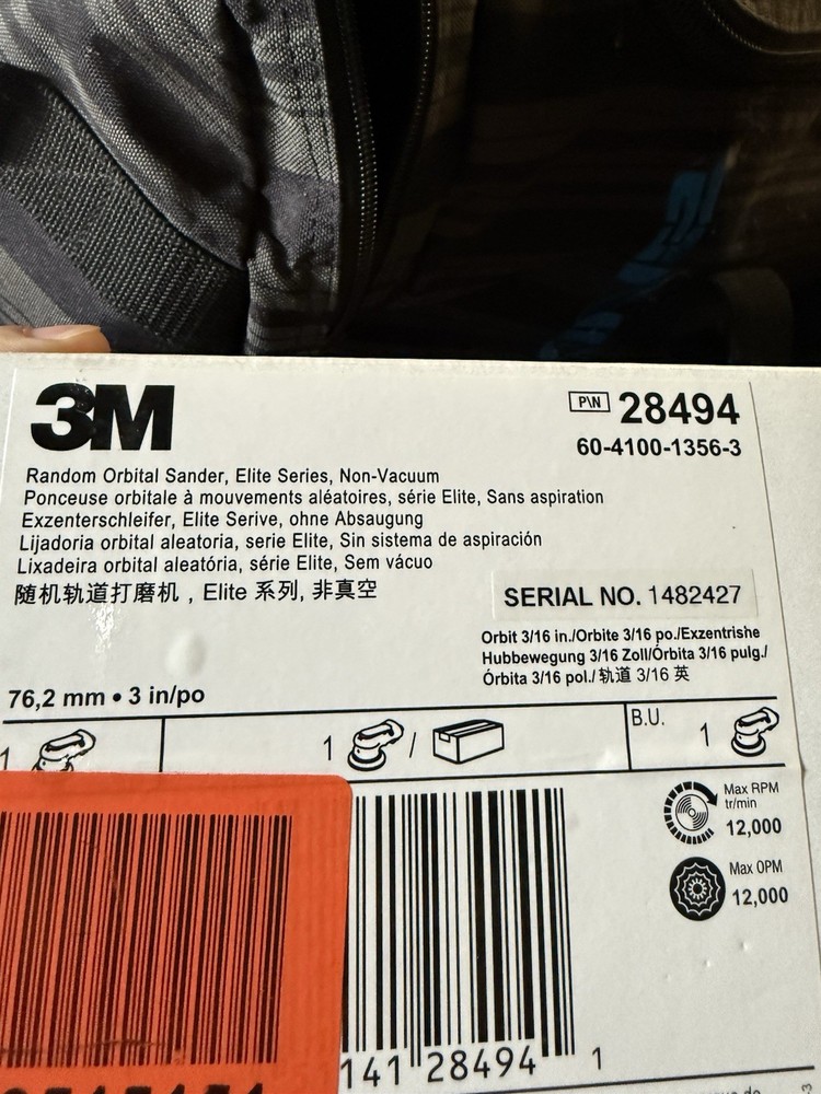 3M Random Orbital Sander -Gray (28494)