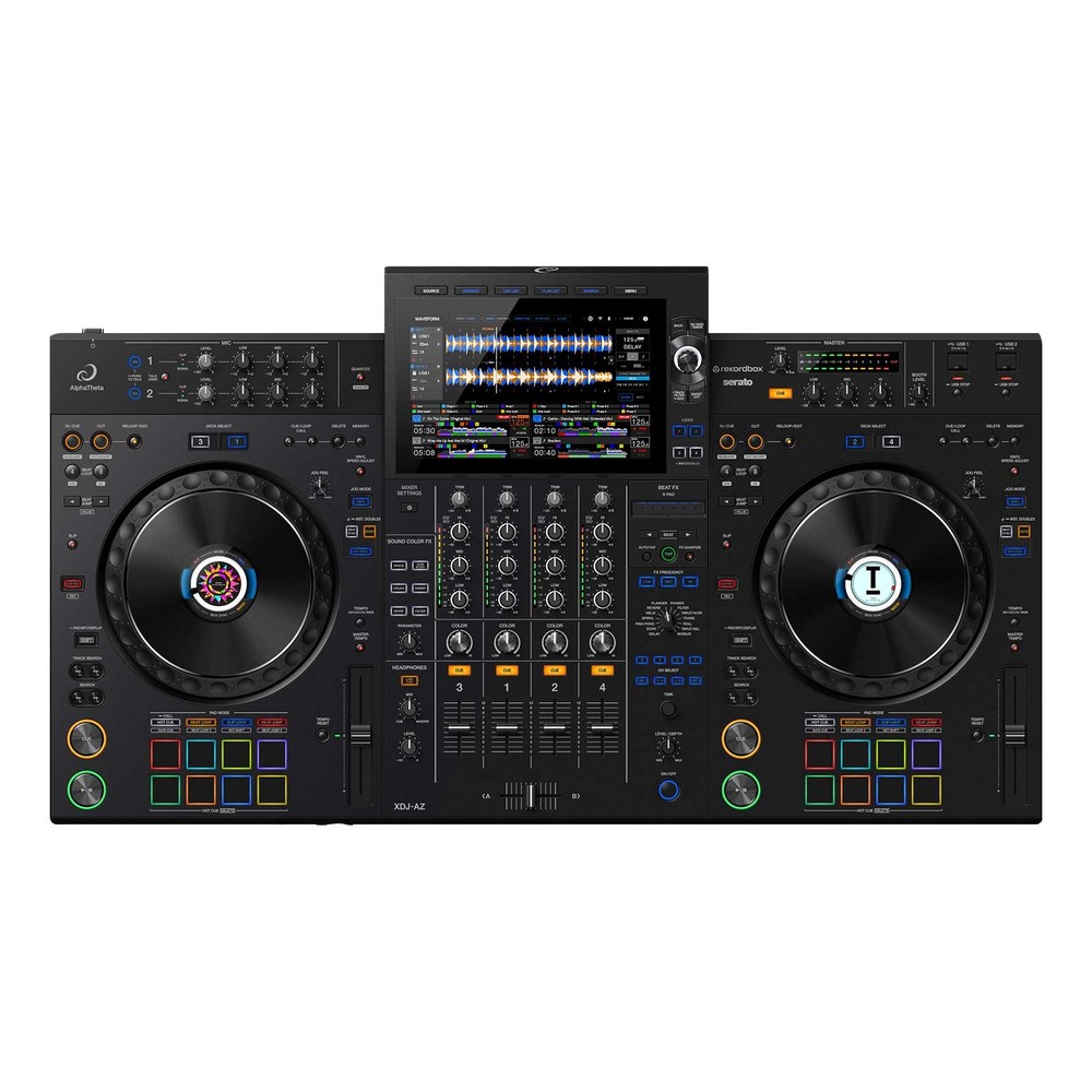 AlphaTheta XDJ-AZ Professional All-in-One DJ Controller System w Rolling Case