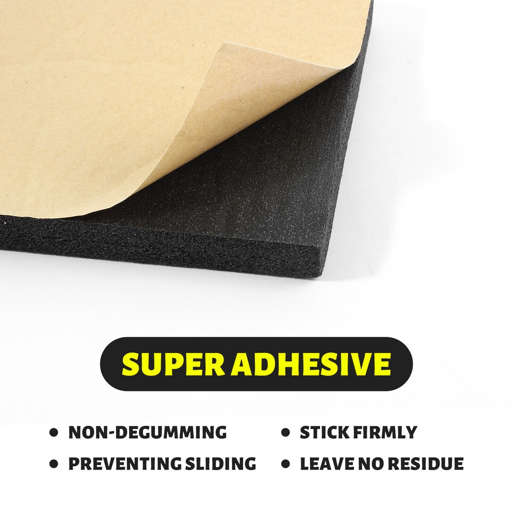 4Pcs Self Adhesive Foam Padding Sheets-20MM Thick Self Stick Neoprene Insulation