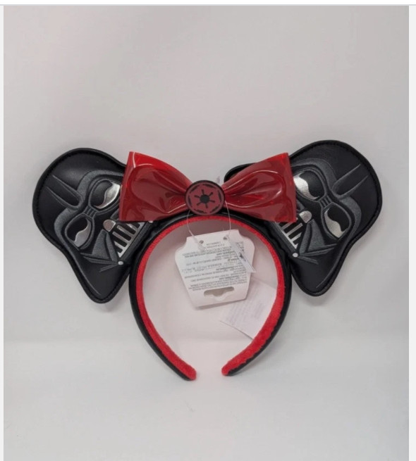 Hongkong Disney Star Wars Darth Vader Empire Red Minnie Ears Headband authentic