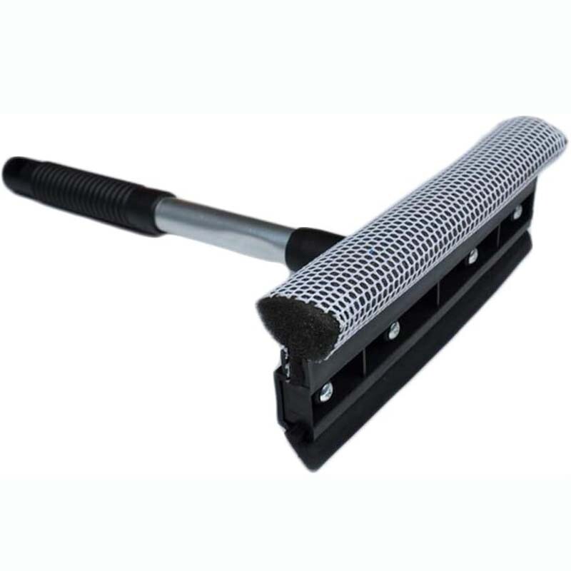 Handle Car Window Brush Double Surface Windshield Squeegee Scraper Wiper Cleaner