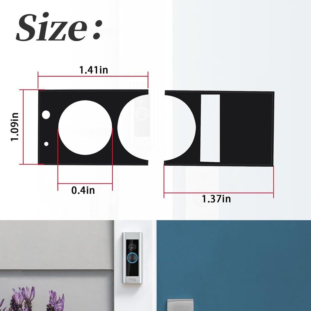 Replace Screen Protector For Ring Doorbell Pro Older Version w/double-sided tape