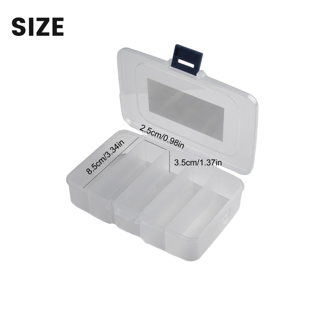 Tool Screws Box Case Box IC Storage PP Plastic Tool Screws Translucent