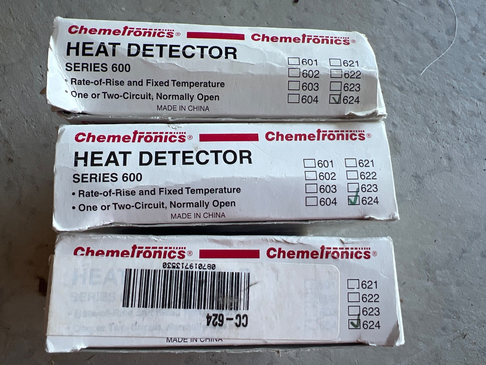 Chemetronics Heat Detector Series 600, 624 Detector Fixed Temp 200