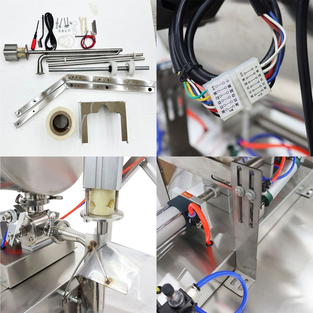 Floor-type Auto Liquid Paste Subpackage Machine W/Mixer Hopper Quantitative Fill