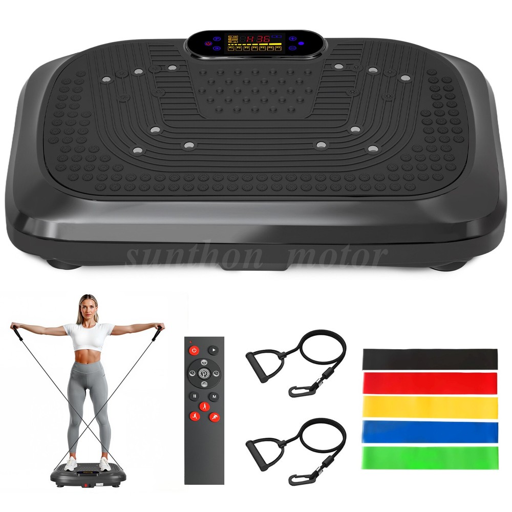 Vibration Plate Exercise Machine–200 Speed Levels + 10 Preset Programs 450lbs