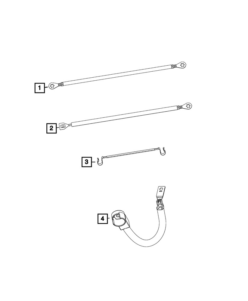Genuine Mopar Ground Strap 5064960AA