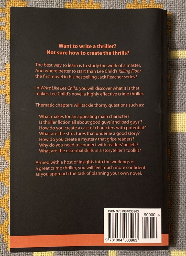 Write Like Lee Child: A study guide focusing on the novel Killin