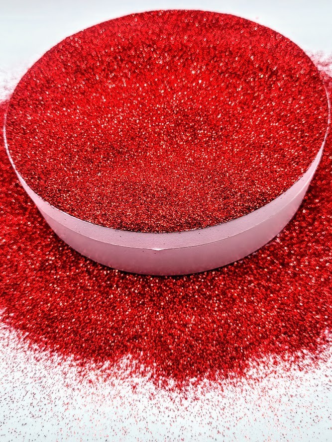 Ultra Fine Red Glitter - Cherry Bomb 3 oz.