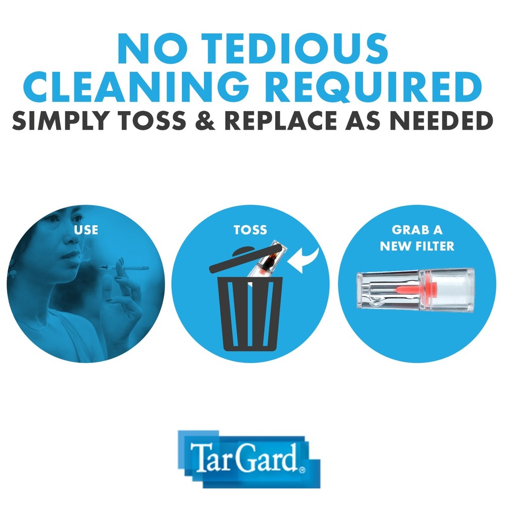 TarGard Original Mini Disposable Cigarette Filters - 30 Count