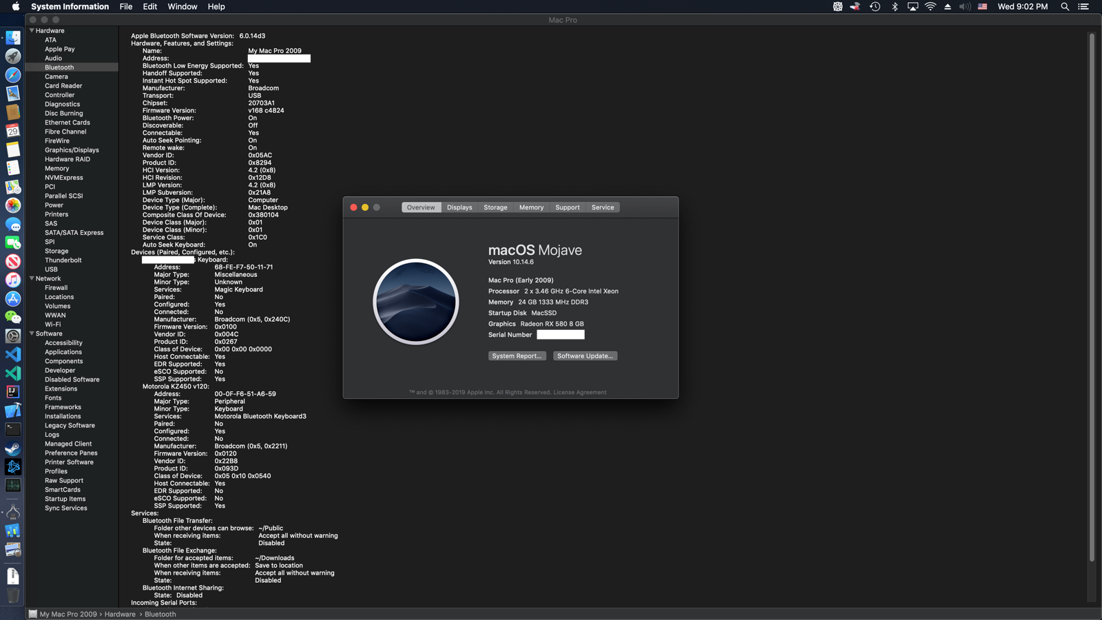 Mac Pro 4,1 5,1 Genuine Apple WiFi Upgrade Kit 802.11ac a/b/g/n/ac Bluetooth 4.2