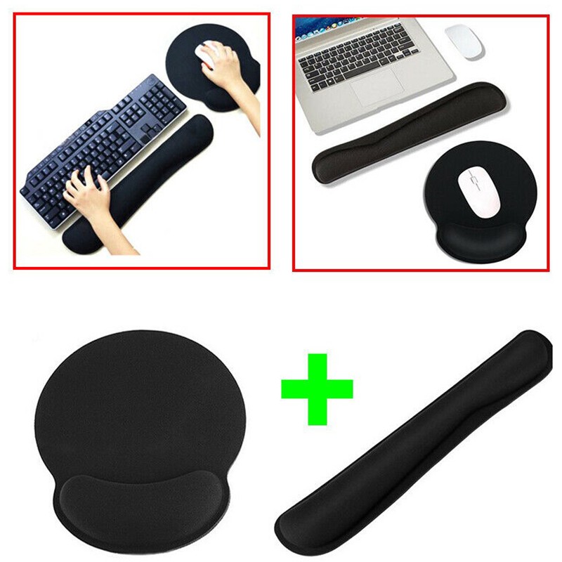 Coating Keyboard Pad Mouse Pad With Non-Slip Base Support Cushion Memory Foam