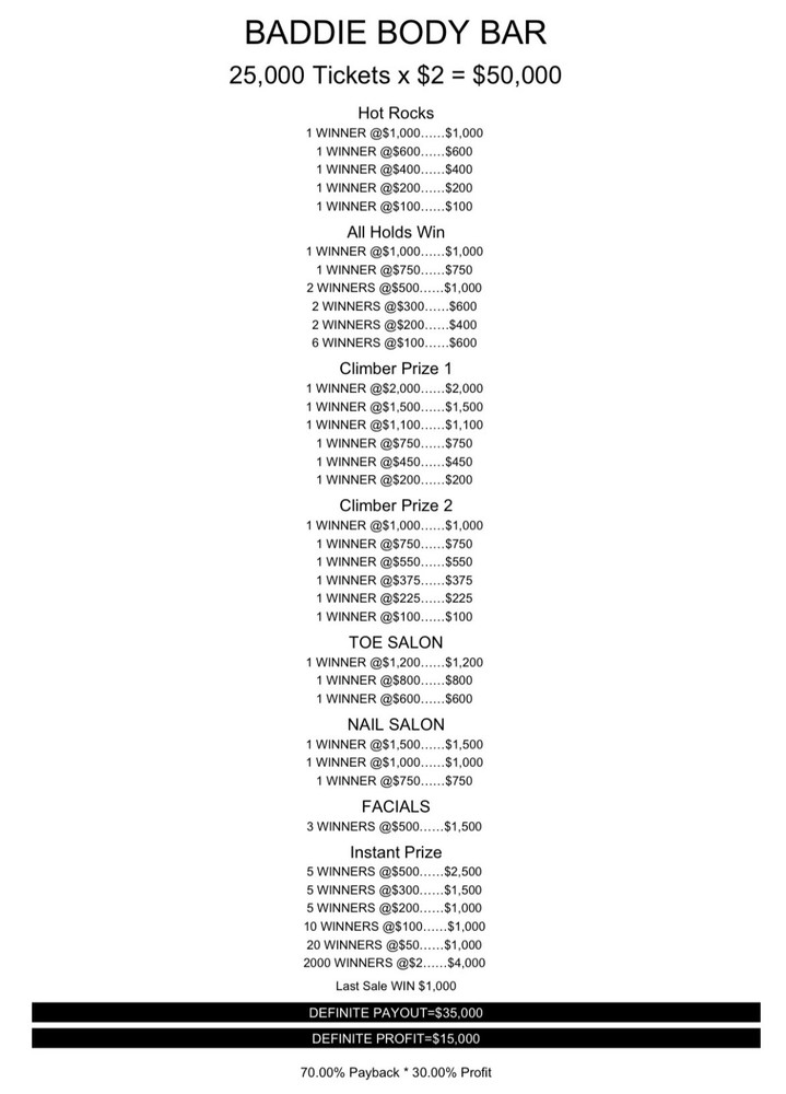 New pull tabs tickets bingo Game