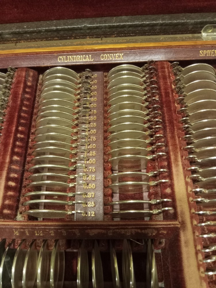 Antique Optical Optometry Eye Exam Testing Kit