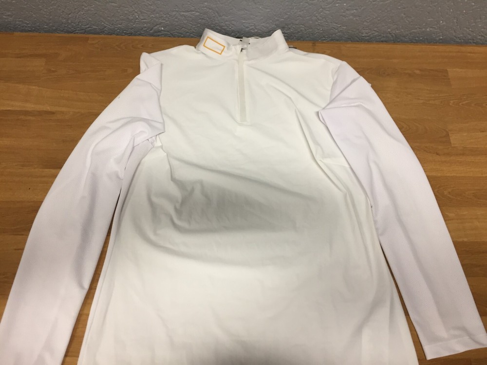 RG - Long Sleeve White Competition Polo - S