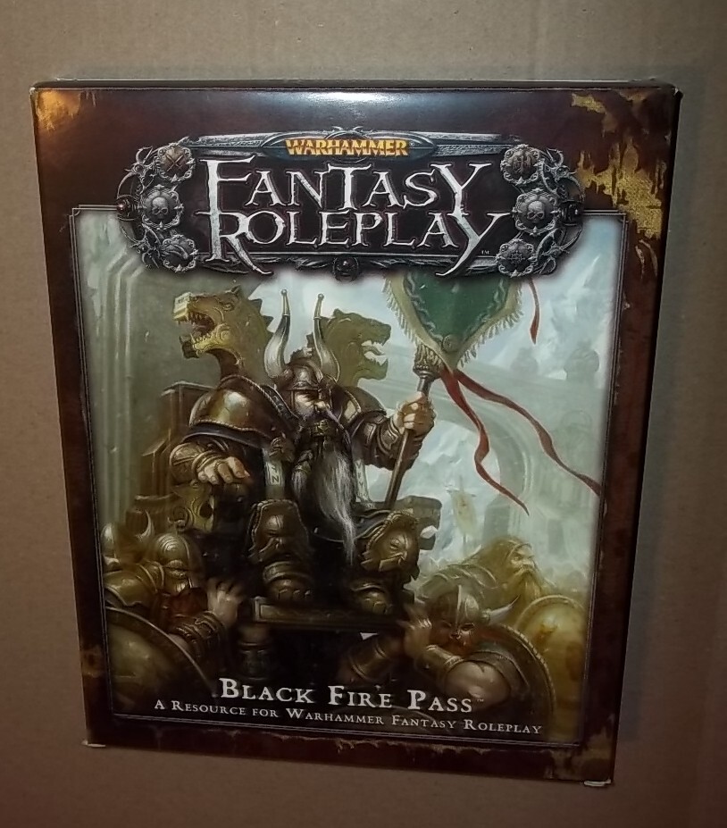 Warhammer Fantasy Roleplay 3rd Edition Black Fire Pass Set NEW