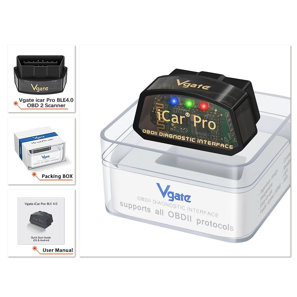 VGATE ICAR PRO Bluetooth 4.0 OBD2 Diagnostic Scan Tool BIMMERCODE iPhone Android