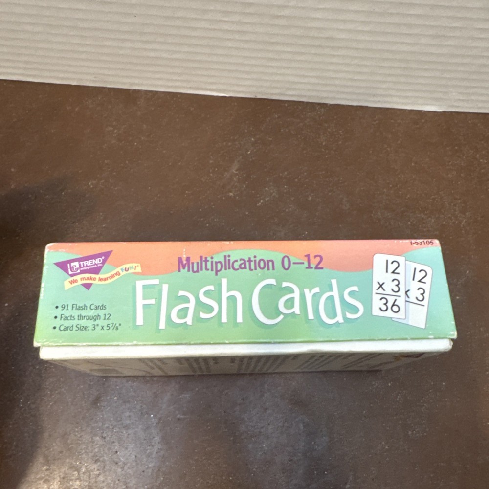 Multiplication Flash Cards Math Practice Cards Trend Enterprises