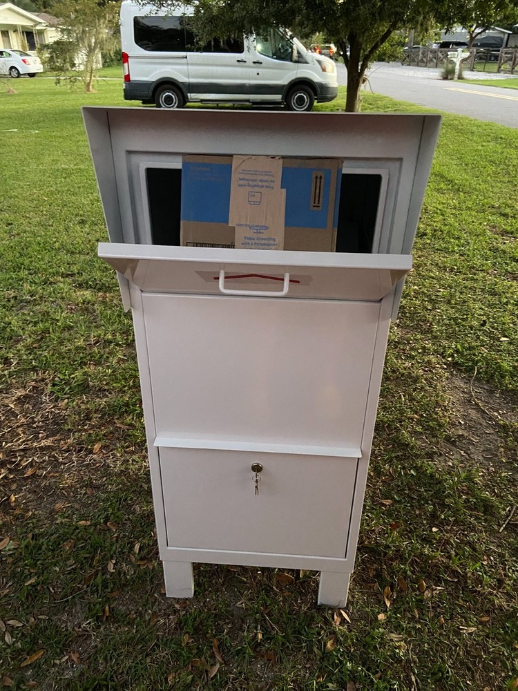 Parcel Box Package Letter Mailbox Secure Courier Lock Box 4 Amazon UPS FedEx