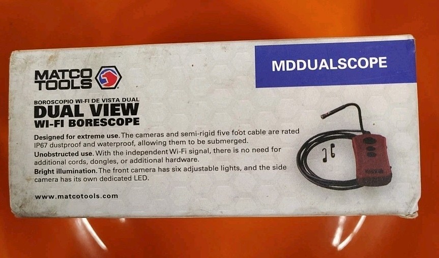 New - Never Used - Matco Dual Camera WiFi Borescope