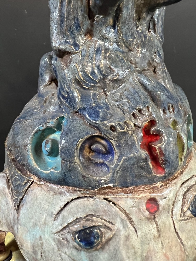 Jilda Schwartz Studio Pottery Figural Jar Define Art