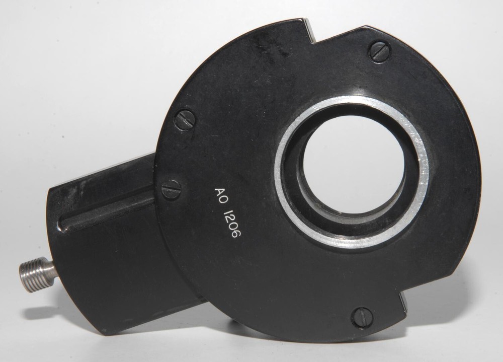 American Optical Microscope Phase Ring Slider 40x Ring, Iris Diaphragm & Carrier
