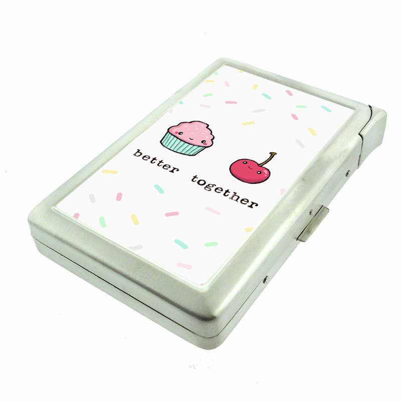 Better Together Em20 Cigarette Case with Built in Lighter Metal Wallet