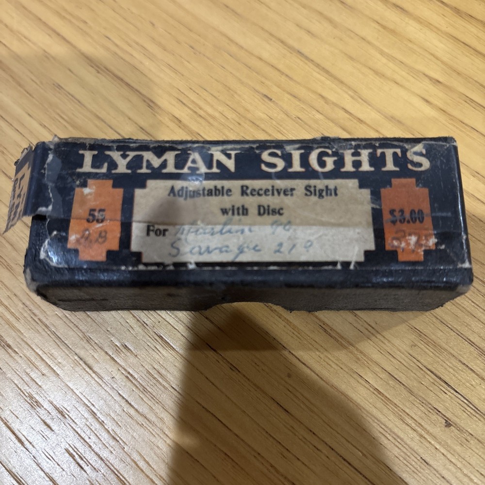 Lyman Model 55 Sight Box Only With Instructions And Tissue Paper