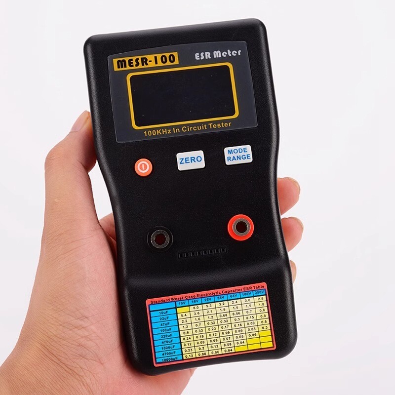 High Precision Capacitance Meter Measuring Resistance Circuit Tester MESR-100