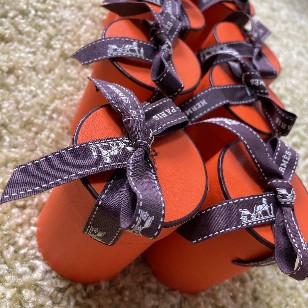 HERMES empty Twilly Scarf gift box with ribbon 8 SET