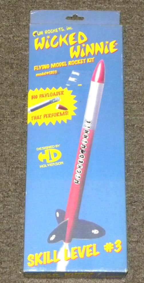 Holverson WICKED WINNIE, Payload Rocket, Length 23.75", Boxed Version UNOPENED