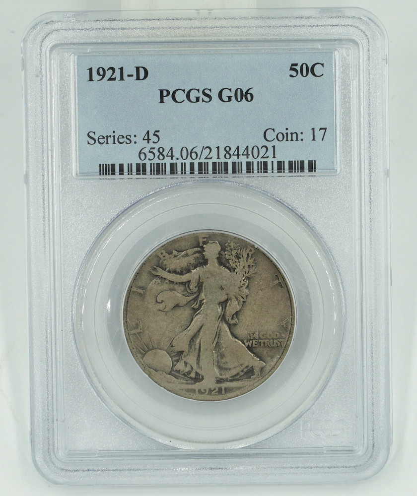 1921-D G06 Walking Liberty Half Dollar