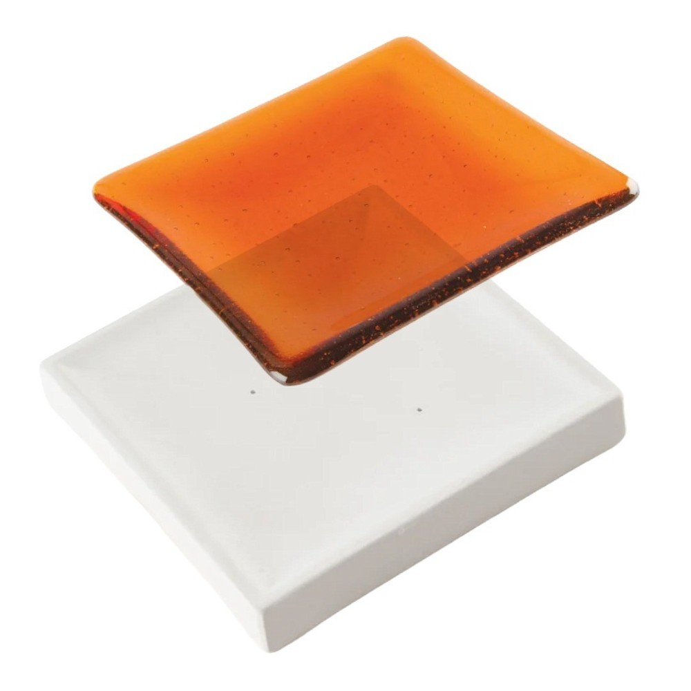 5.5"SQ.-Deep .9" Bullseye Nesting Plate Mold Glass Fusing