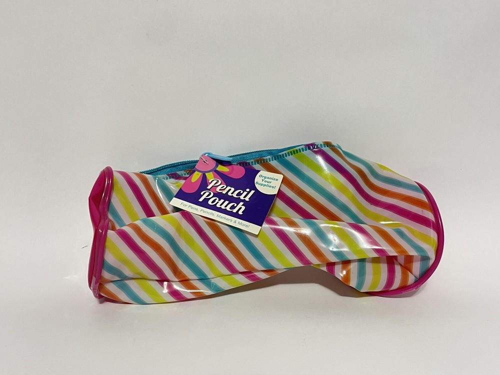 Pencil Pouch, Colorful, Plastic