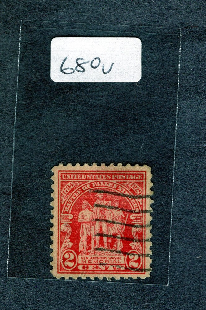 1929 Stamp #680 Gen, Anthony Wayne Memorial Used