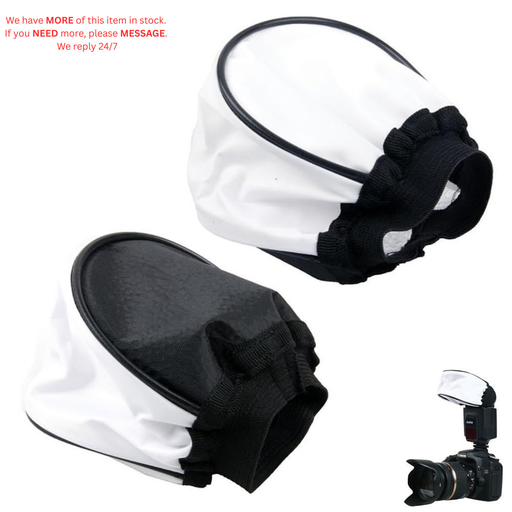 ThtRht 2 Pack Universal Flash Diffuser Mini Fabric Soft Light Flashes Bounce...