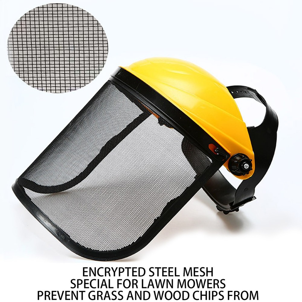 Protective Face Shield Safety Shield Hard Hat Adapter with Wire Visor